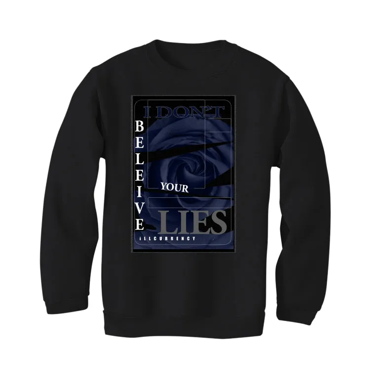 Air Jordan 11 WMNS “Midnight Navy” Black T-Shirt (I DON'T BELIEVE YOUR LIES)