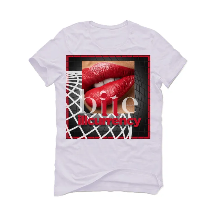 Air Jordan 9 “Fire Red” White T-Shirt (BITE IT)