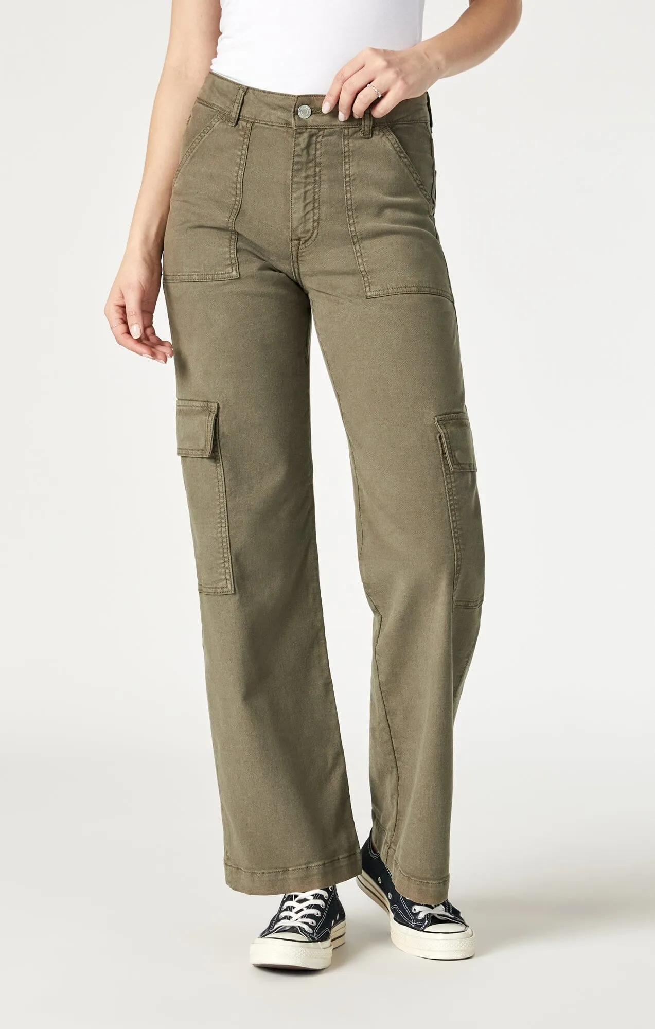 ALVA STRAIGHT CARGO IN CAPERS LUXE TWILL