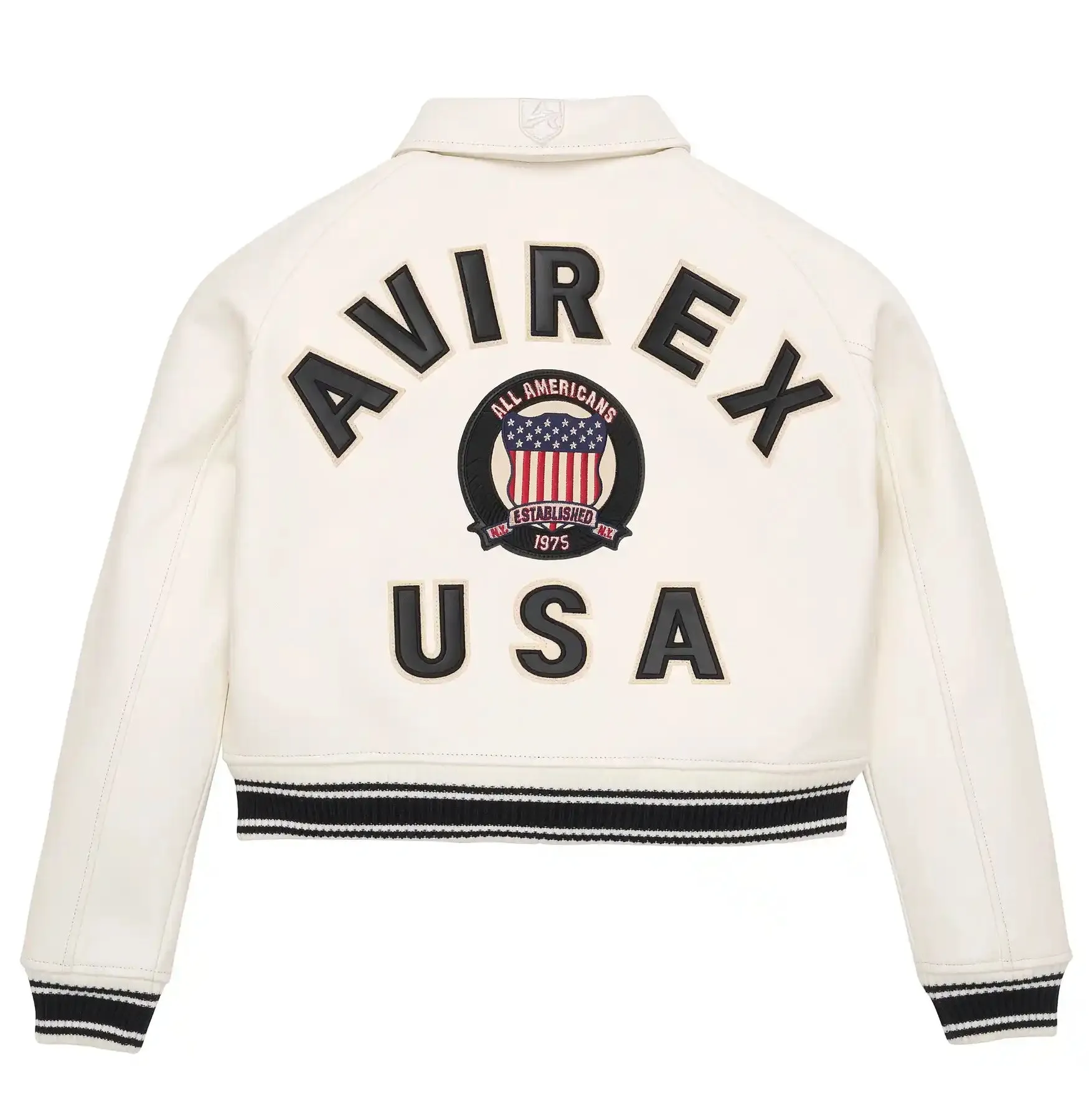 Avirex Womens Cropped Icon Jacket Red