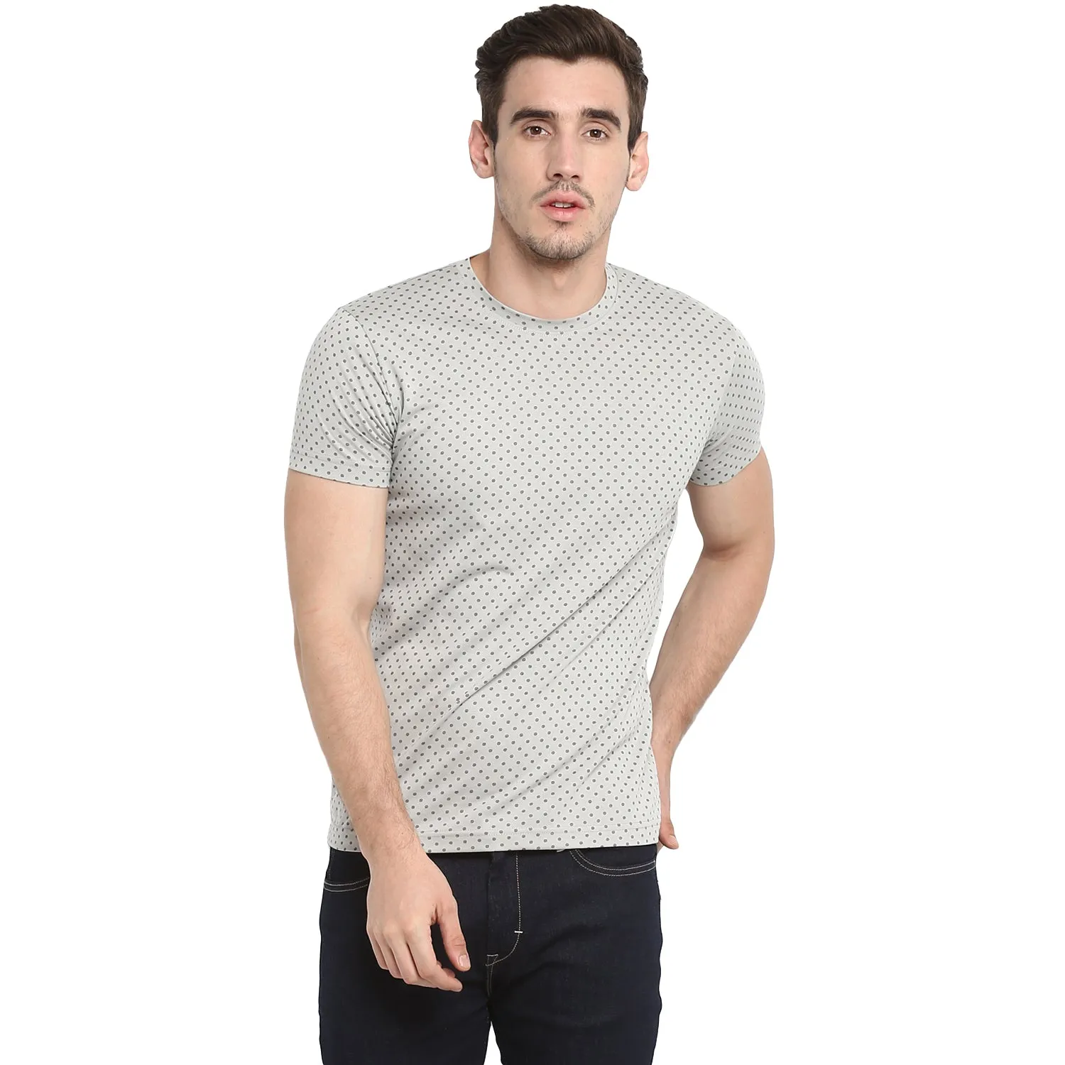 AXMANN Casual T-Shirt (Silver | Maroon) Combo Pack