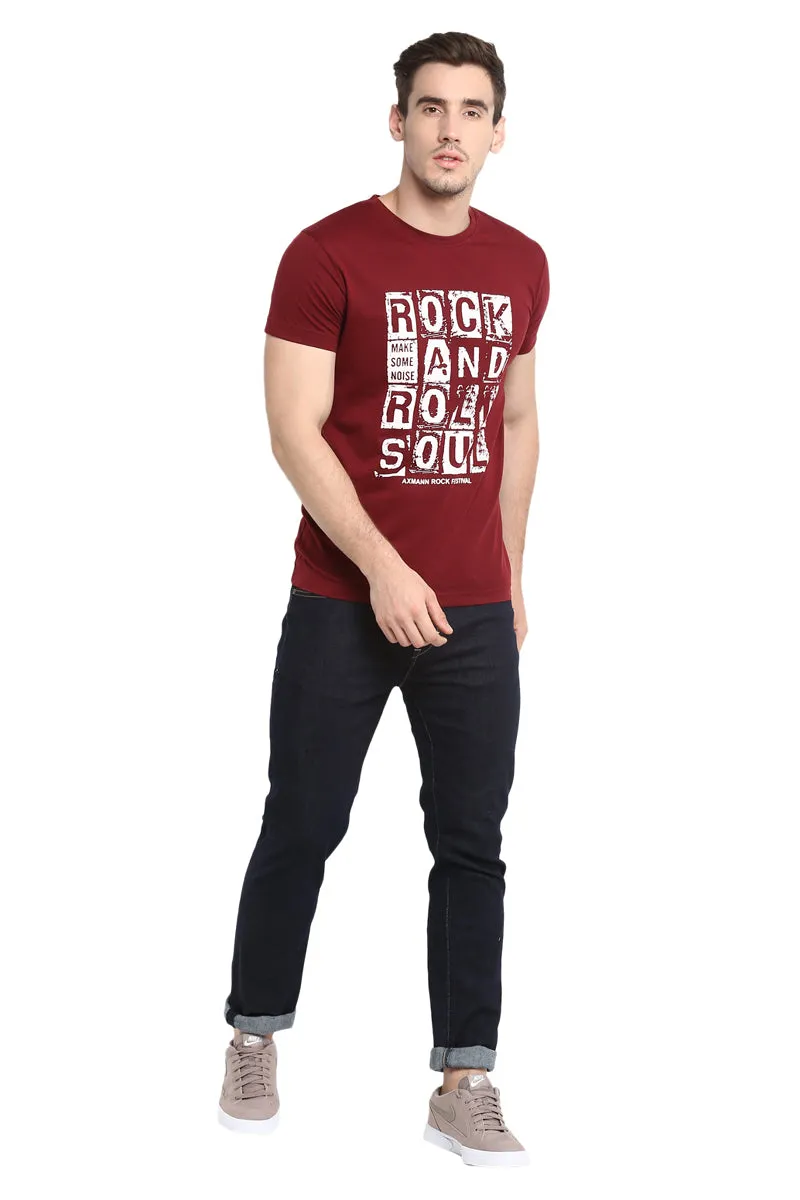 AXMANN Casual T-Shirt (Silver | Maroon) Combo Pack