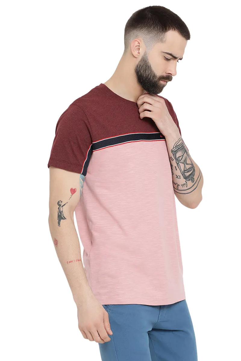 Axmann Color Blocked Casual T-Shirt