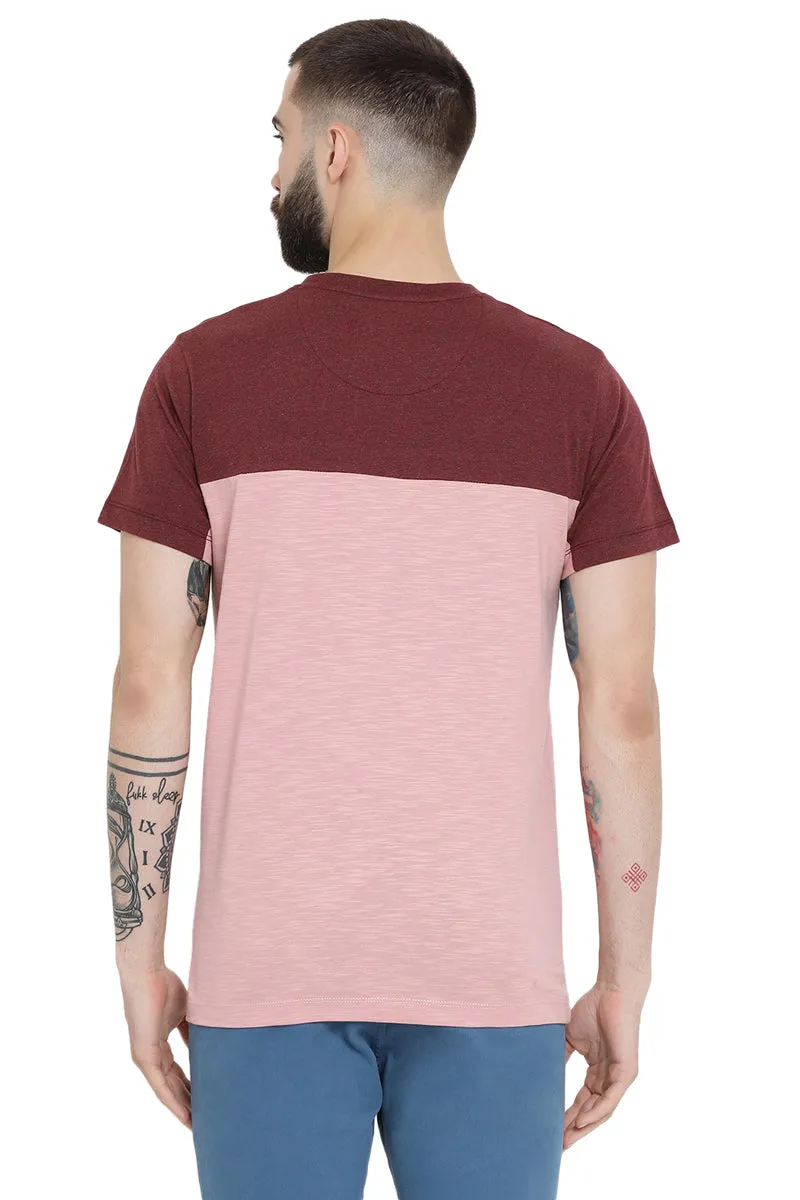 Axmann Color Blocked Casual T-Shirt