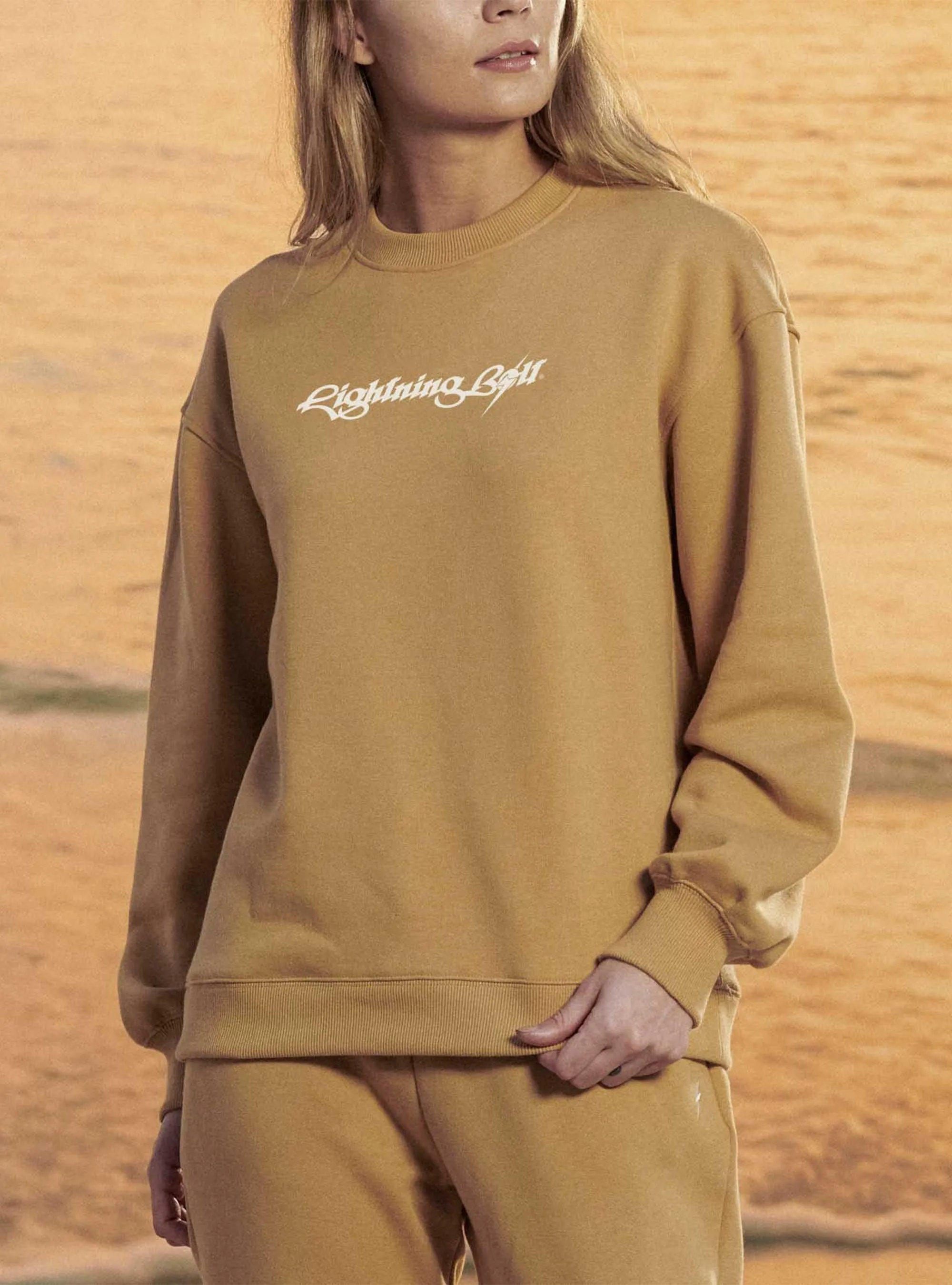 BAGGY-FIT SWEATSHIRT WITH FRONT PRINT