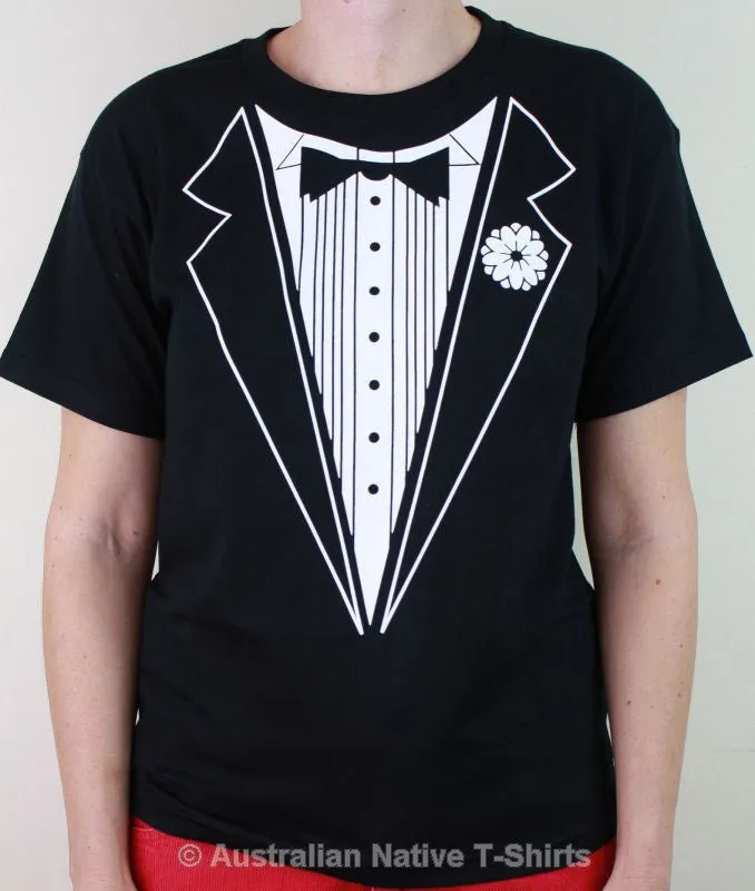 B&W Tuxedo T-Shirt (Black, Childrens Sizes)