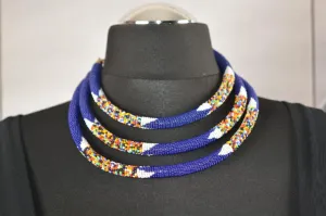 Beaded Necklace - Summer colours