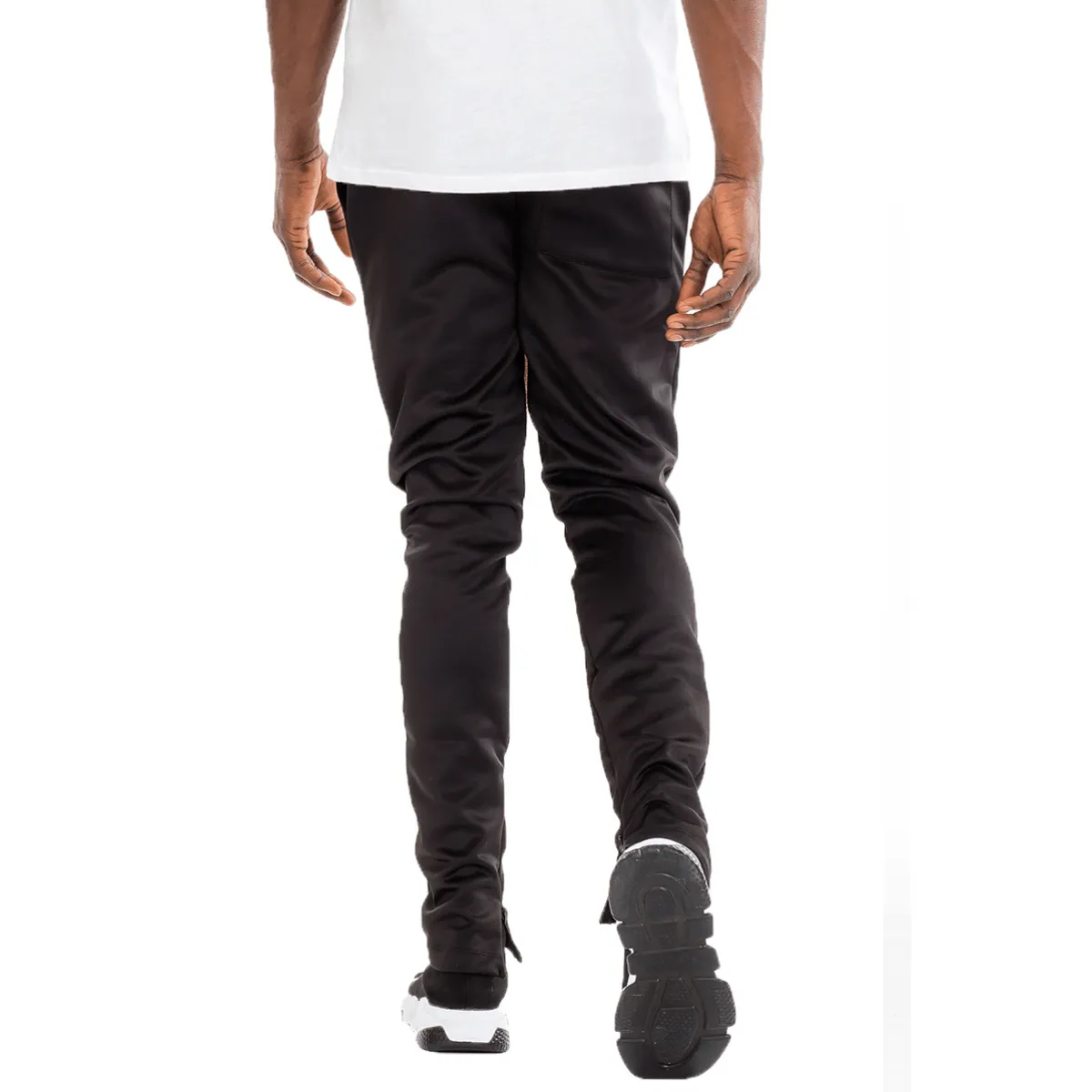 Black Solid Track Pant