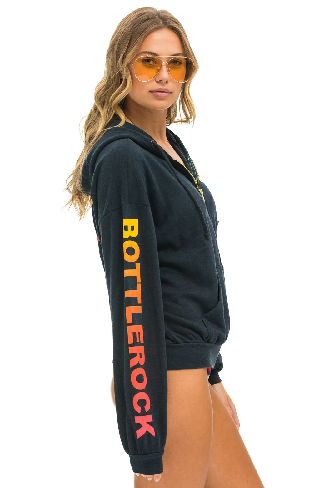 BOTTLEROCK 2024 RELAXED ZIP HOODIE - CHARCOAL