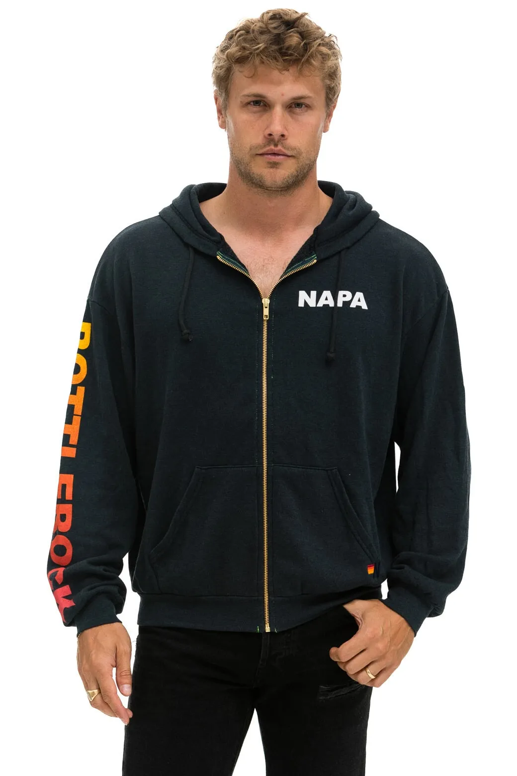 BOTTLEROCK 2024 RELAXED ZIP HOODIE - CHARCOAL