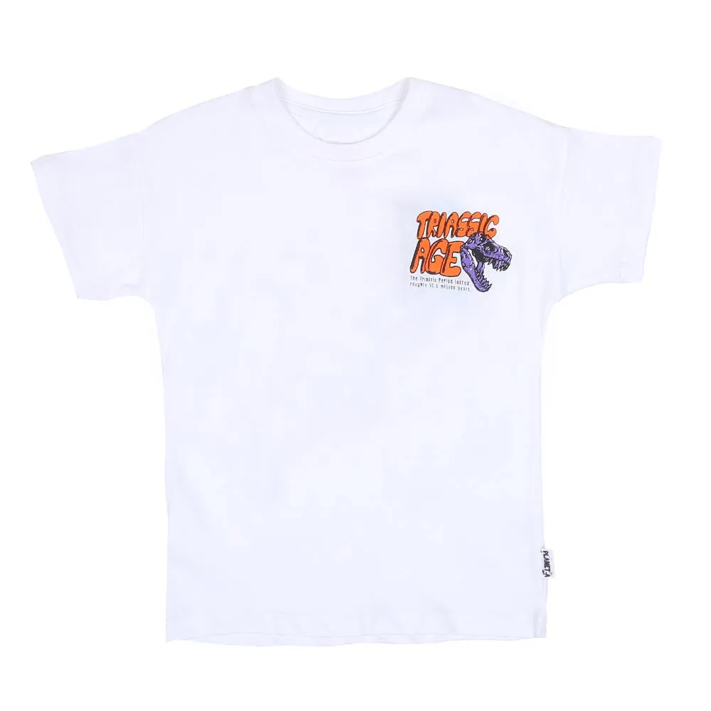 Boys T-shirt Triassic Age - B.White