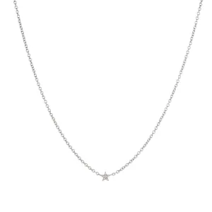 Brooklyn Diamond Pavé Mini Star Necklace