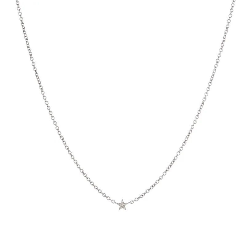 Brooklyn Diamond Pavé Mini Star Necklace