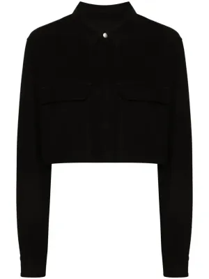 Cropped Outershirt Black