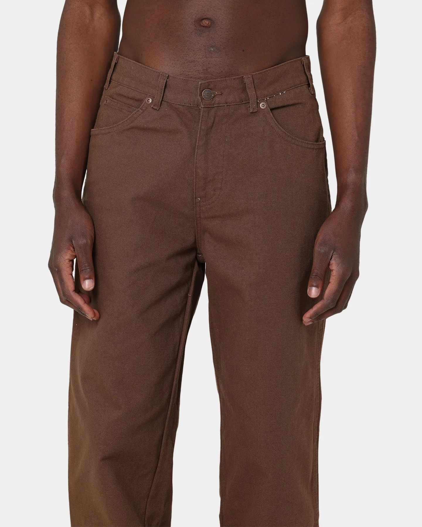 Dickies Relaxed Fit Duck Jeans Rinsed Brown