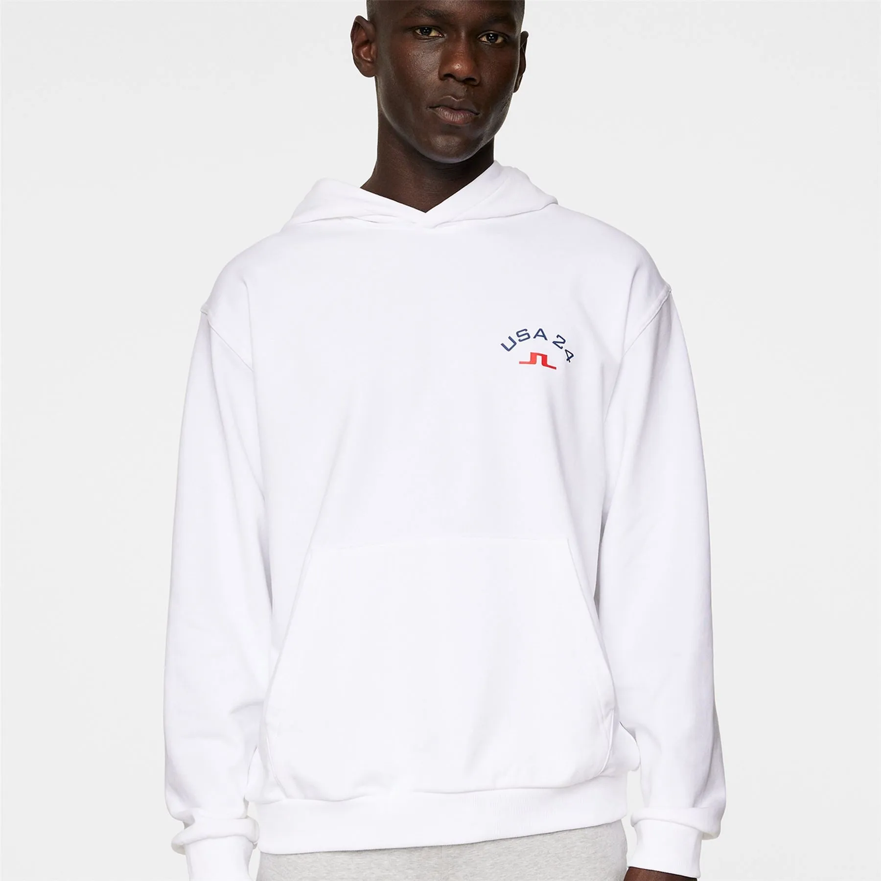 Fabrice Relaxed Fit Cotton Hoodie White - SU24