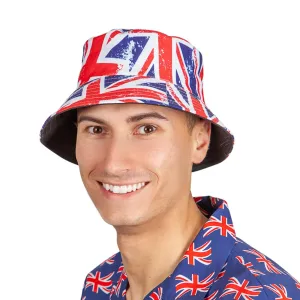 GB Retro Bucket Hat Union Jack Sports Royal Fancy Dress