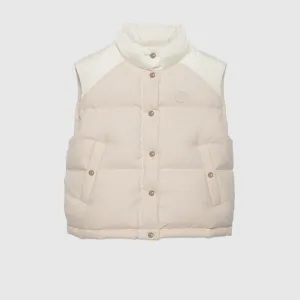 GG cotton canvas padded vest