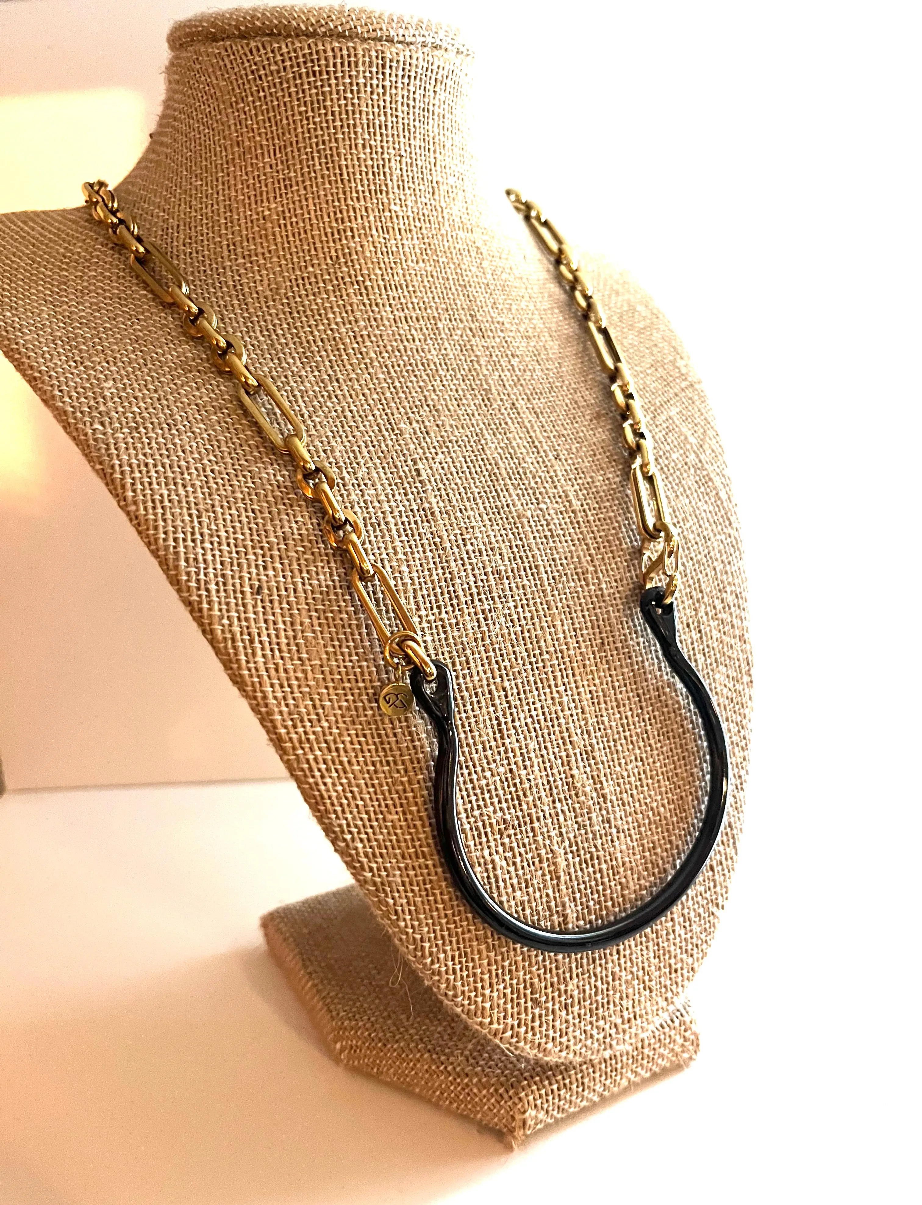 HARIMA NECKLACE | WILD CHILD EDITION - black & gold