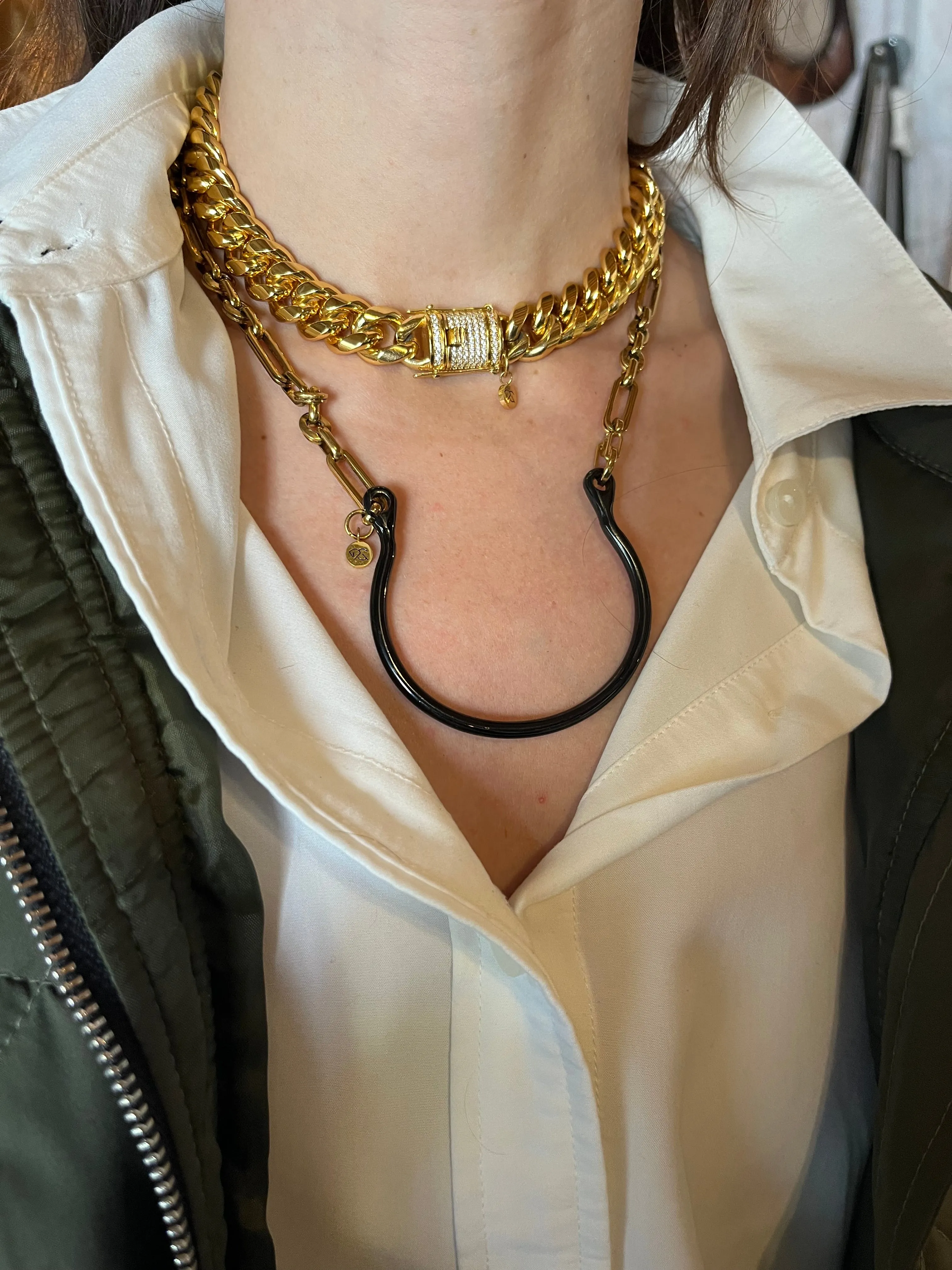 HARIMA NECKLACE | WILD CHILD EDITION - black & gold