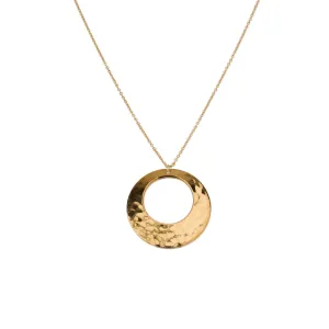 Hollow Circle Pendant & Helen Chain Necklace