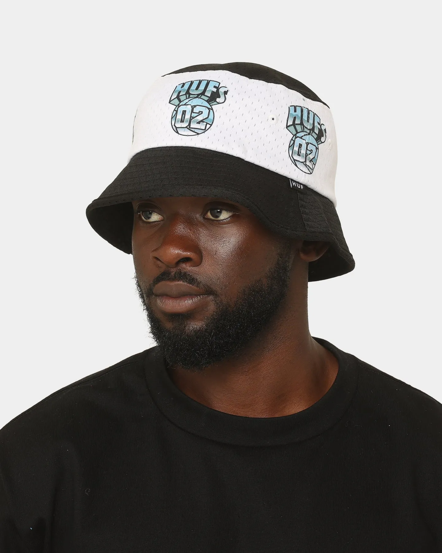 HUF Basketball Mesh Bucket Hat Black