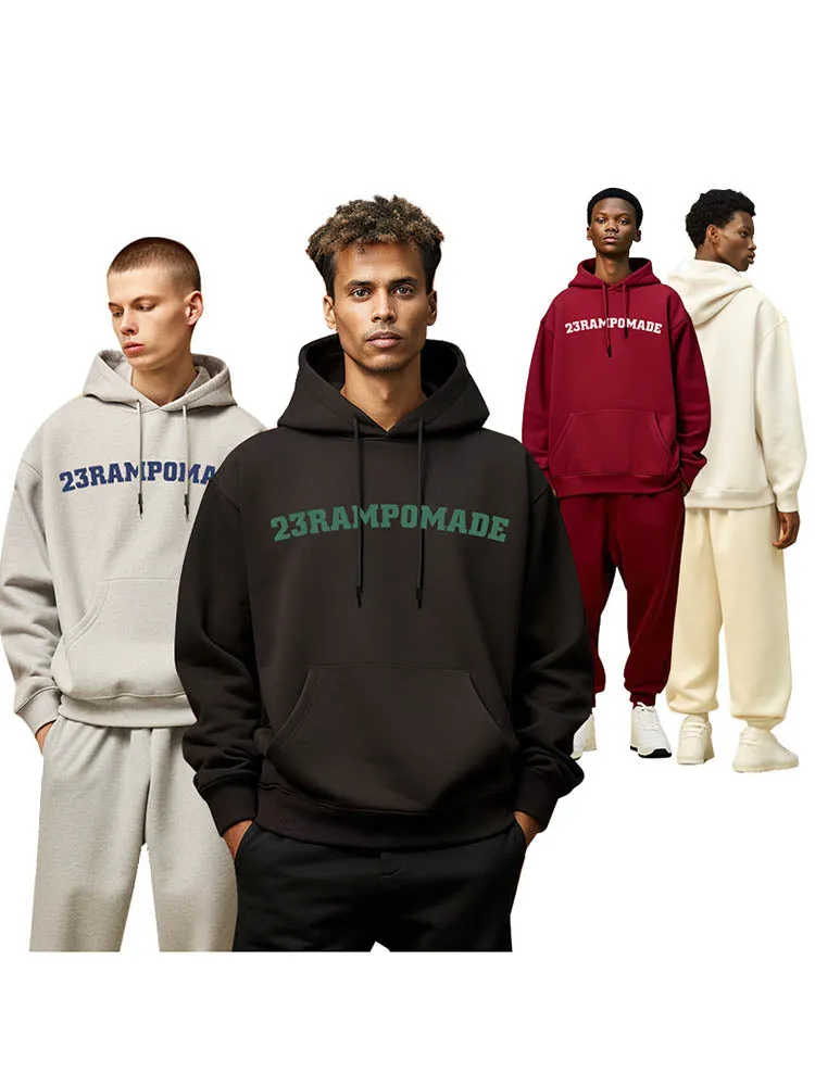 Men'S Flowy Streetwear Hoodies With Lettering