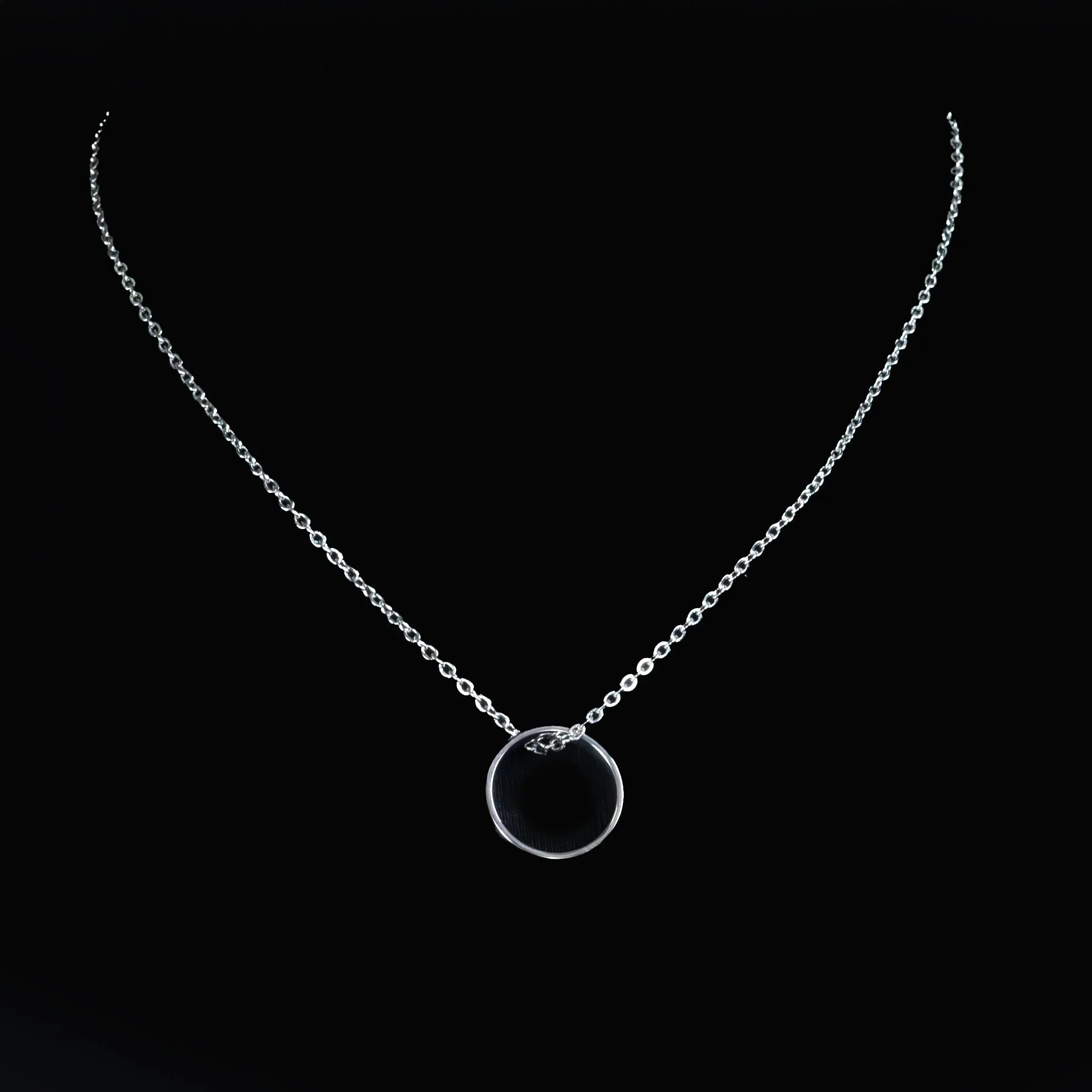 Myles Stainless Steel Necklace with Interlock Pendant