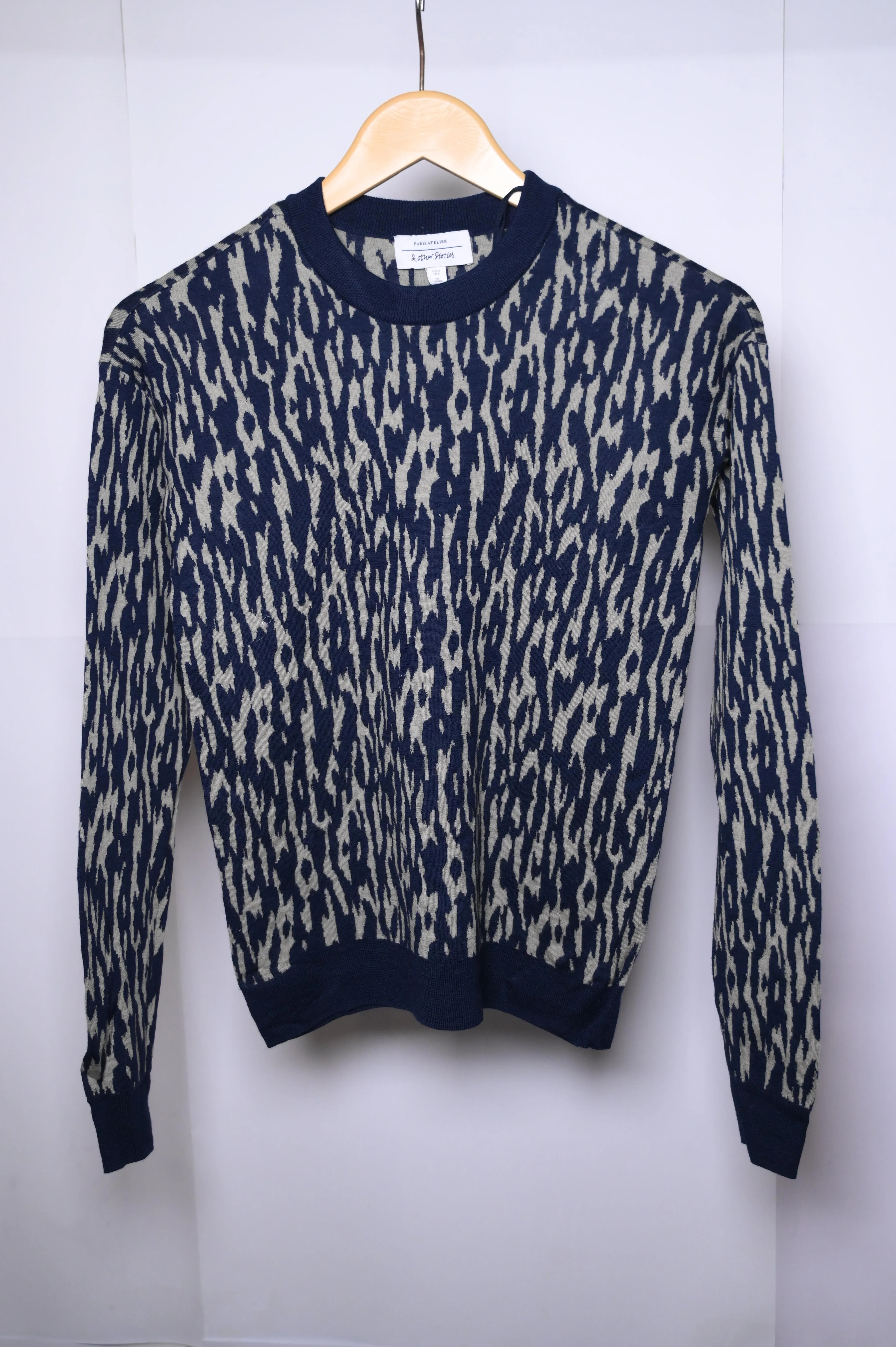 Paris Atelier Small Black and Brown Zebra Sweatshirt