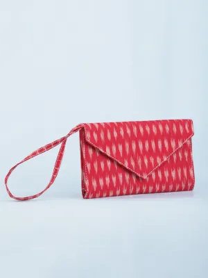 Red Ikat Small Clutch Bag - B1401