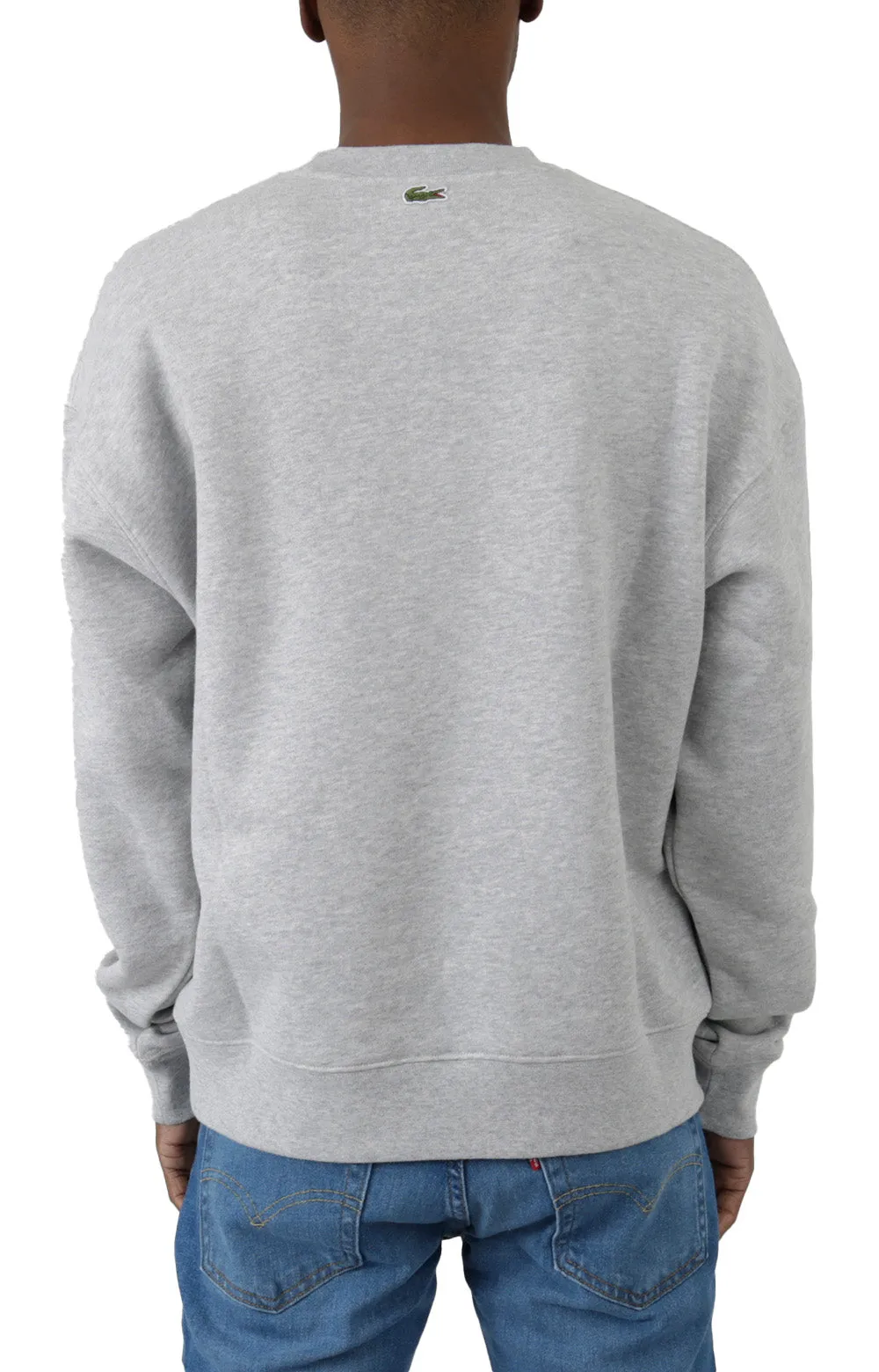 Relaxed Fit Eco-Friendly Cotton Sweatshirt - Grey Chine