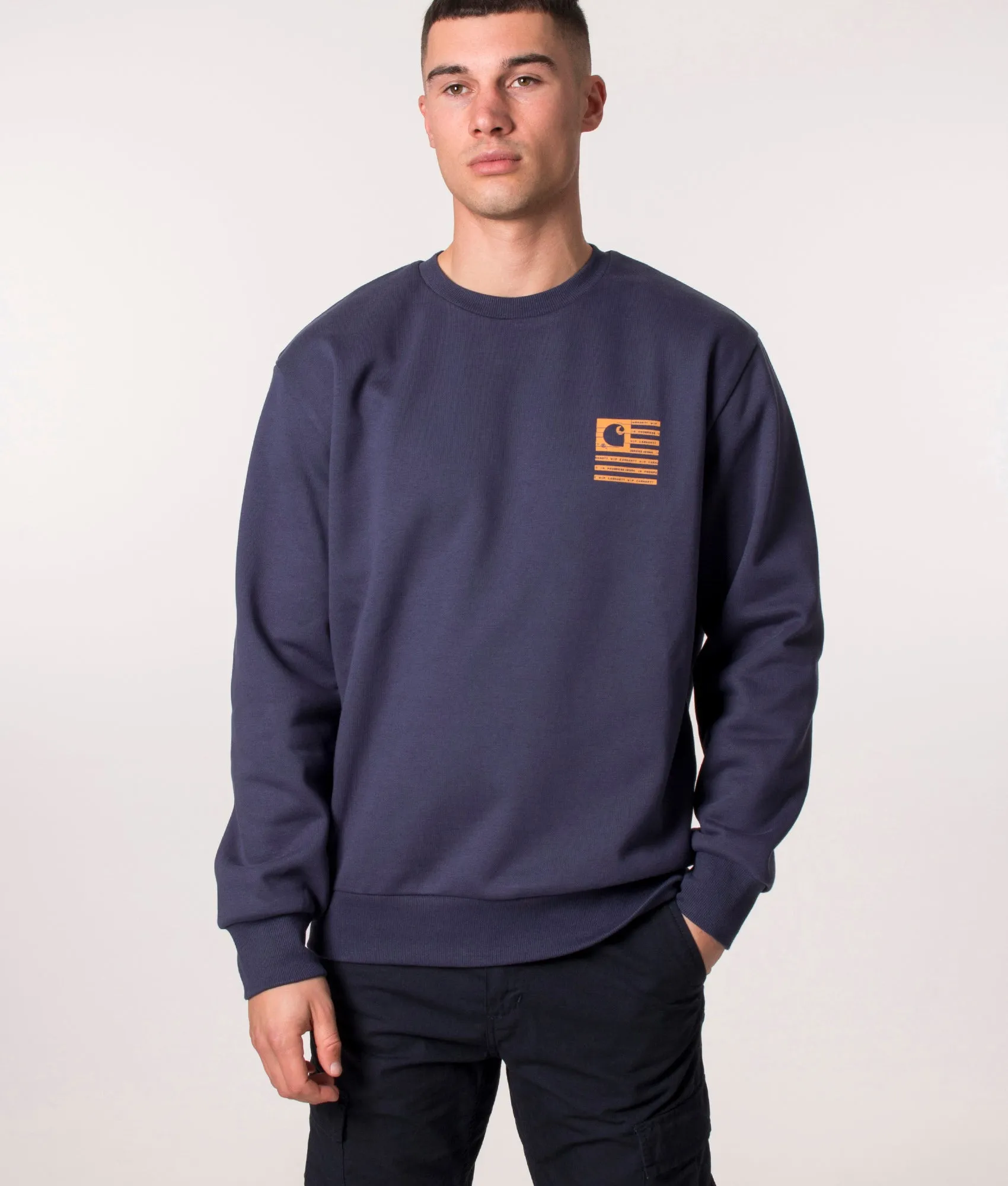 Relaxed Fit Label State Flag Sweat