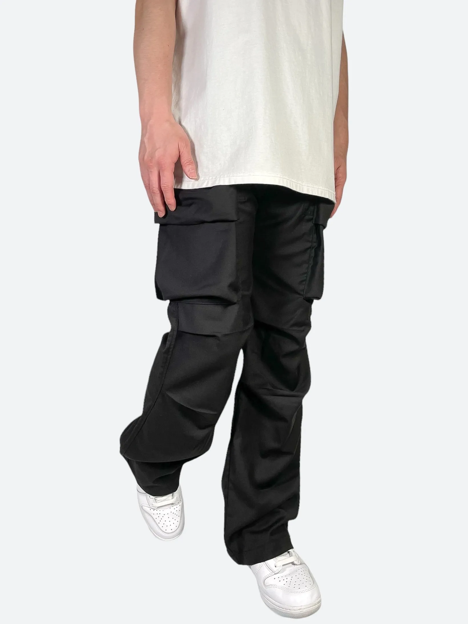 RIBBED UTILITY CARGO PANTS：リブドユーティリティカーゴパンツ