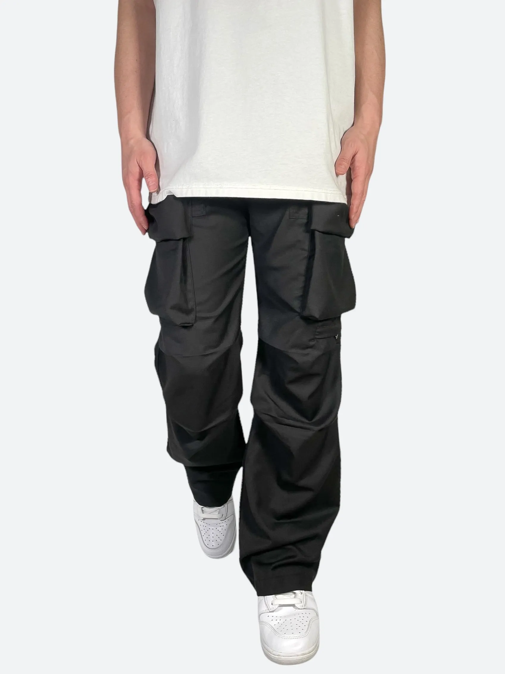 RIBBED UTILITY CARGO PANTS：リブドユーティリティカーゴパンツ