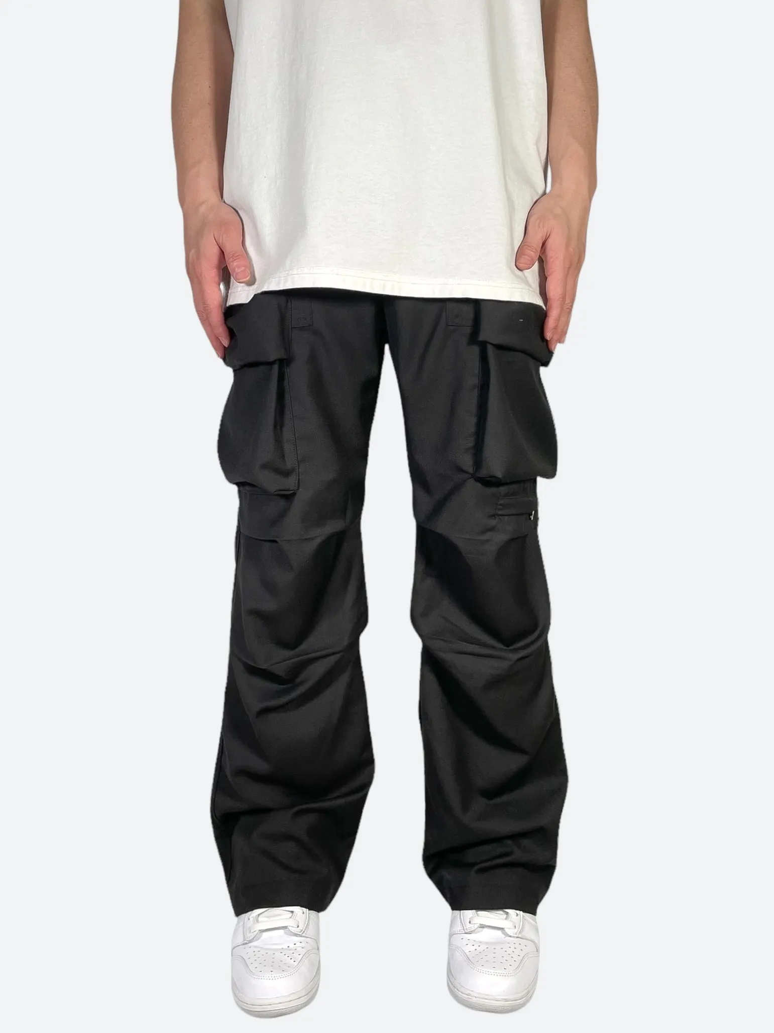 RIBBED UTILITY CARGO PANTS：リブドユーティリティカーゴパンツ