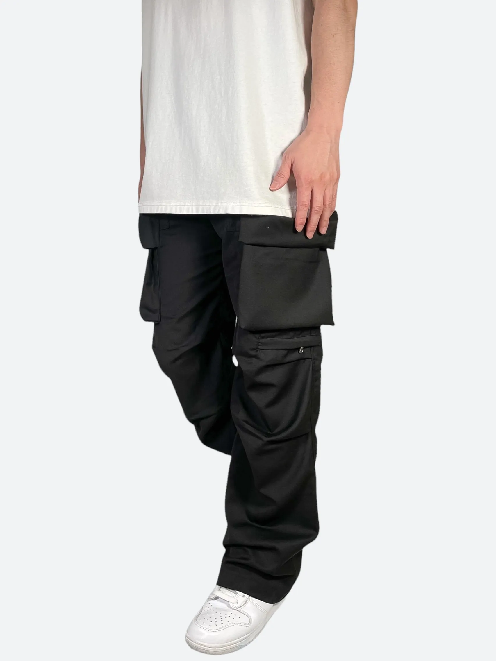 RIBBED UTILITY CARGO PANTS：リブドユーティリティカーゴパンツ