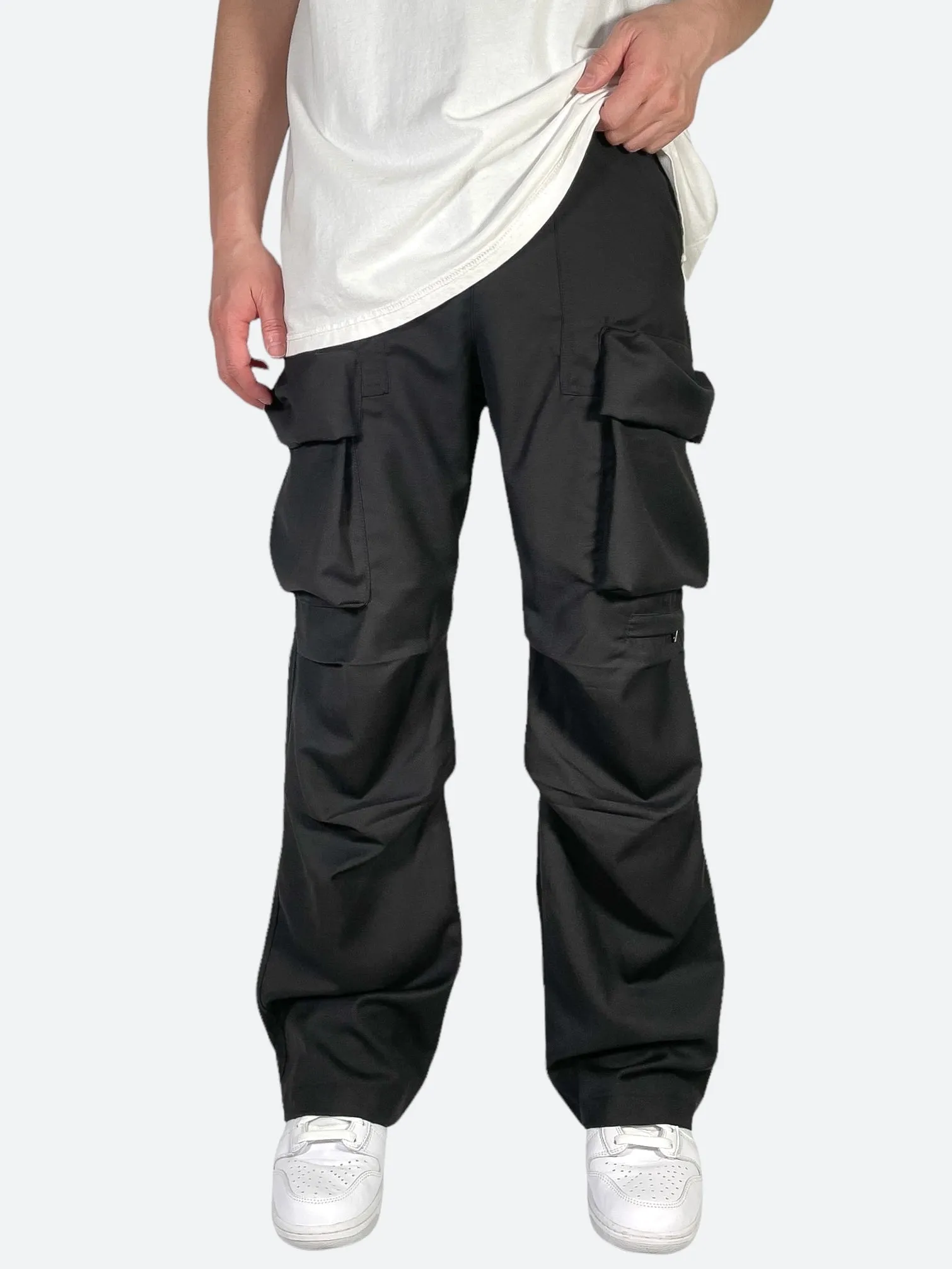 RIBBED UTILITY CARGO PANTS：リブドユーティリティカーゴパンツ