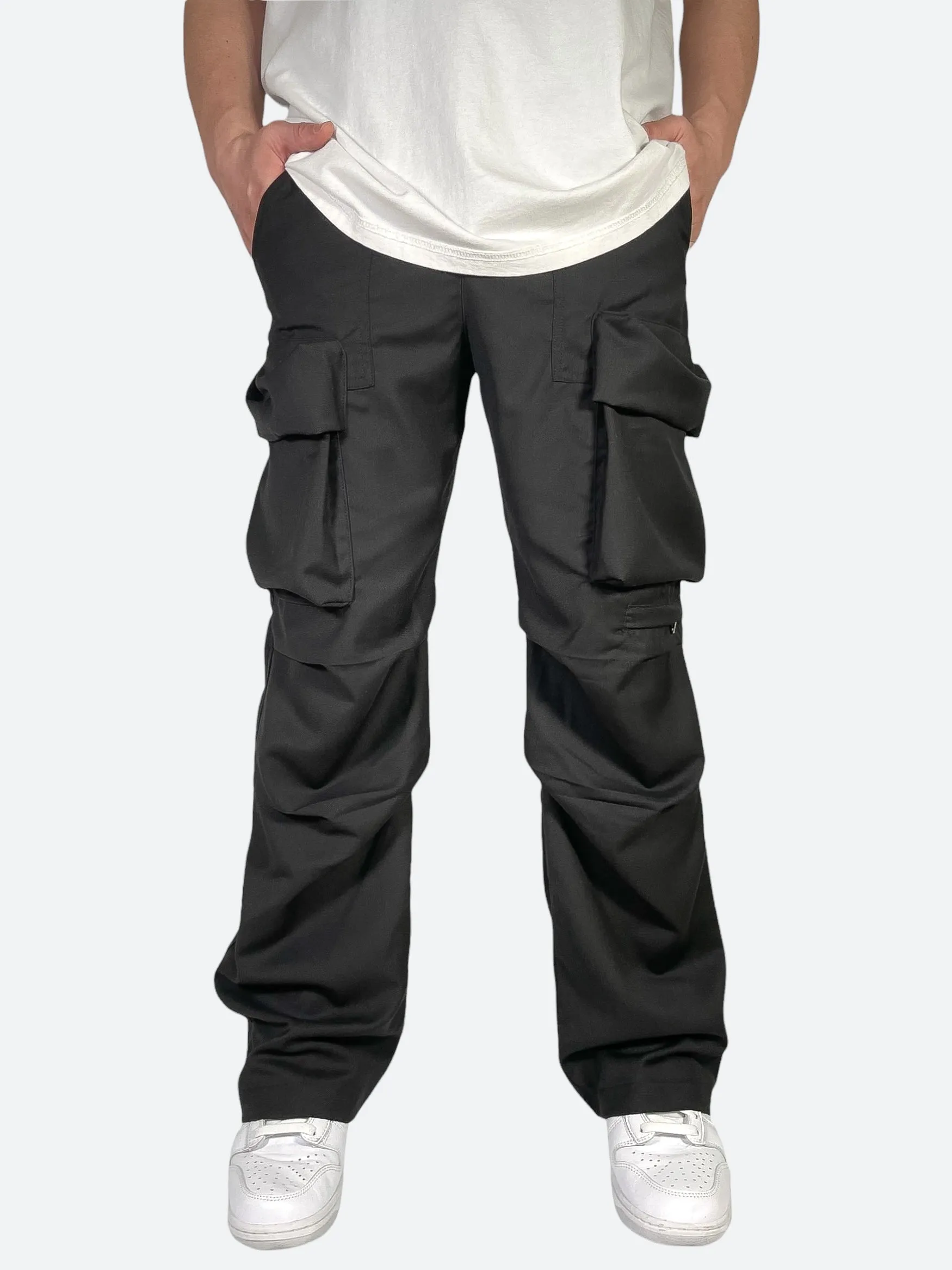 RIBBED UTILITY CARGO PANTS：リブドユーティリティカーゴパンツ