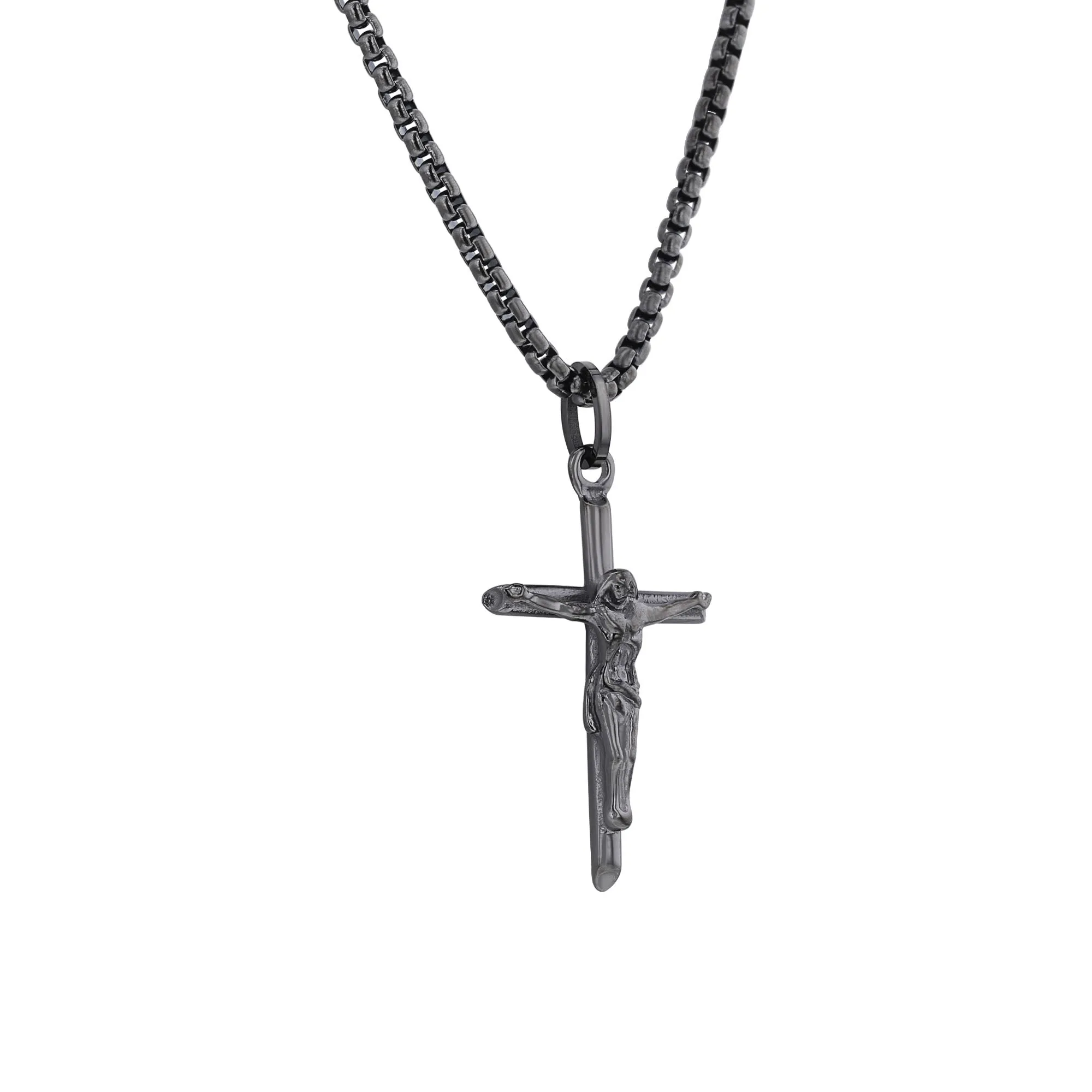 Salvation Stainless Steel Crucifix Necklace