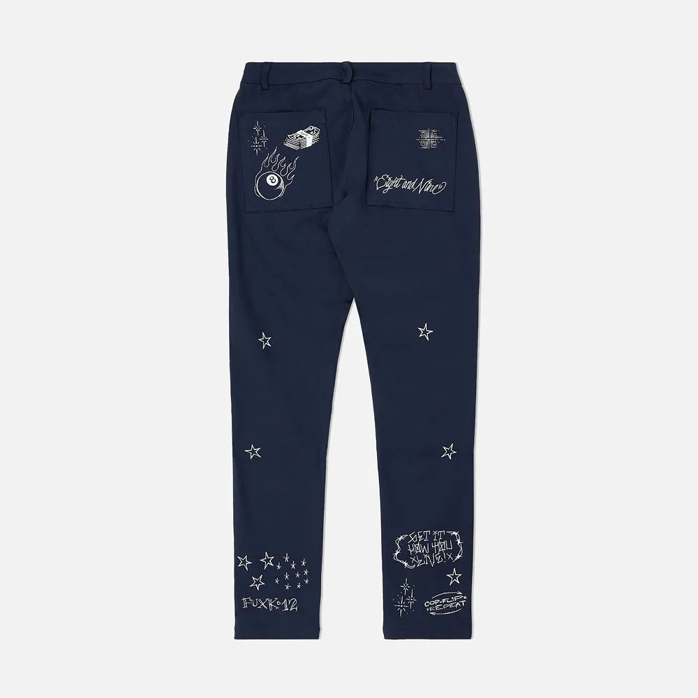 Scribblez Work Pants Navy