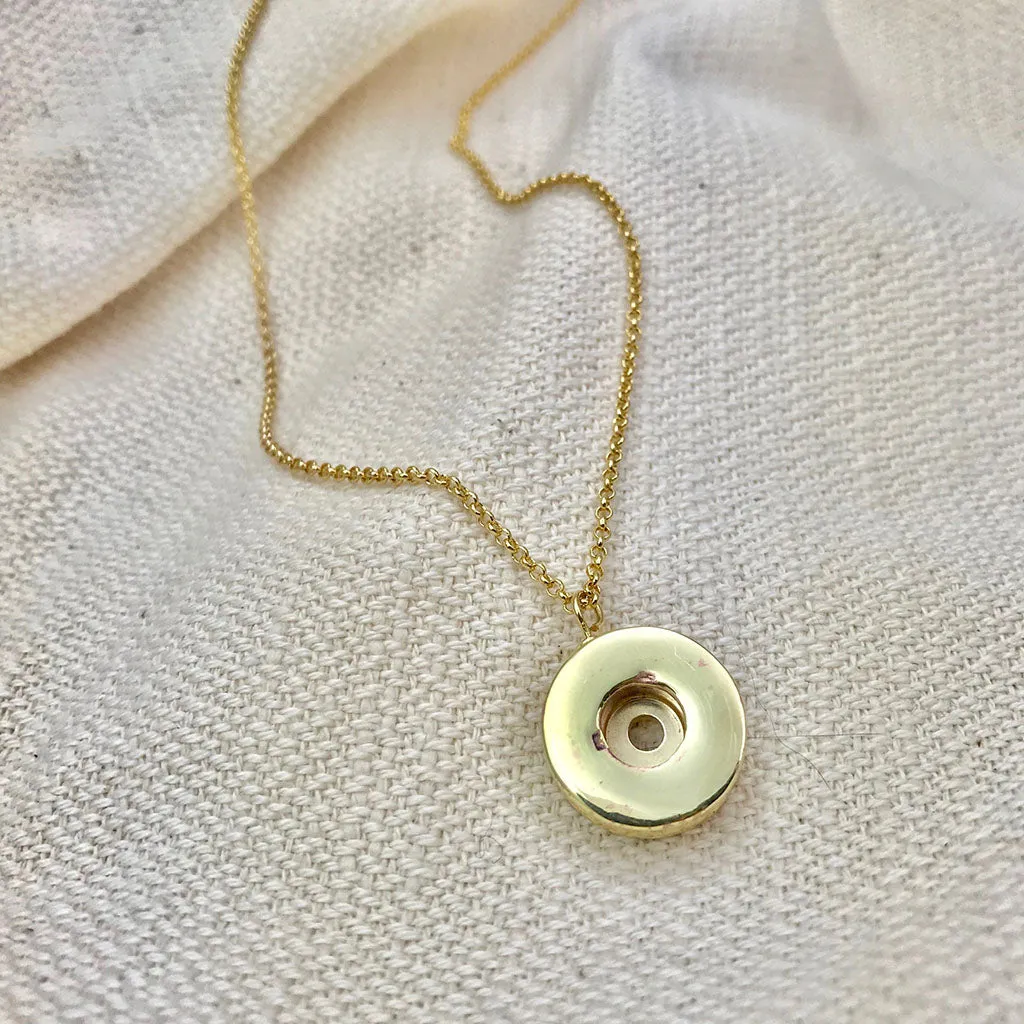 Shell Casing Pendant Necklace by SLATE   SALT