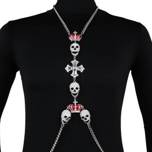 Skulls and Crosses Body Chain