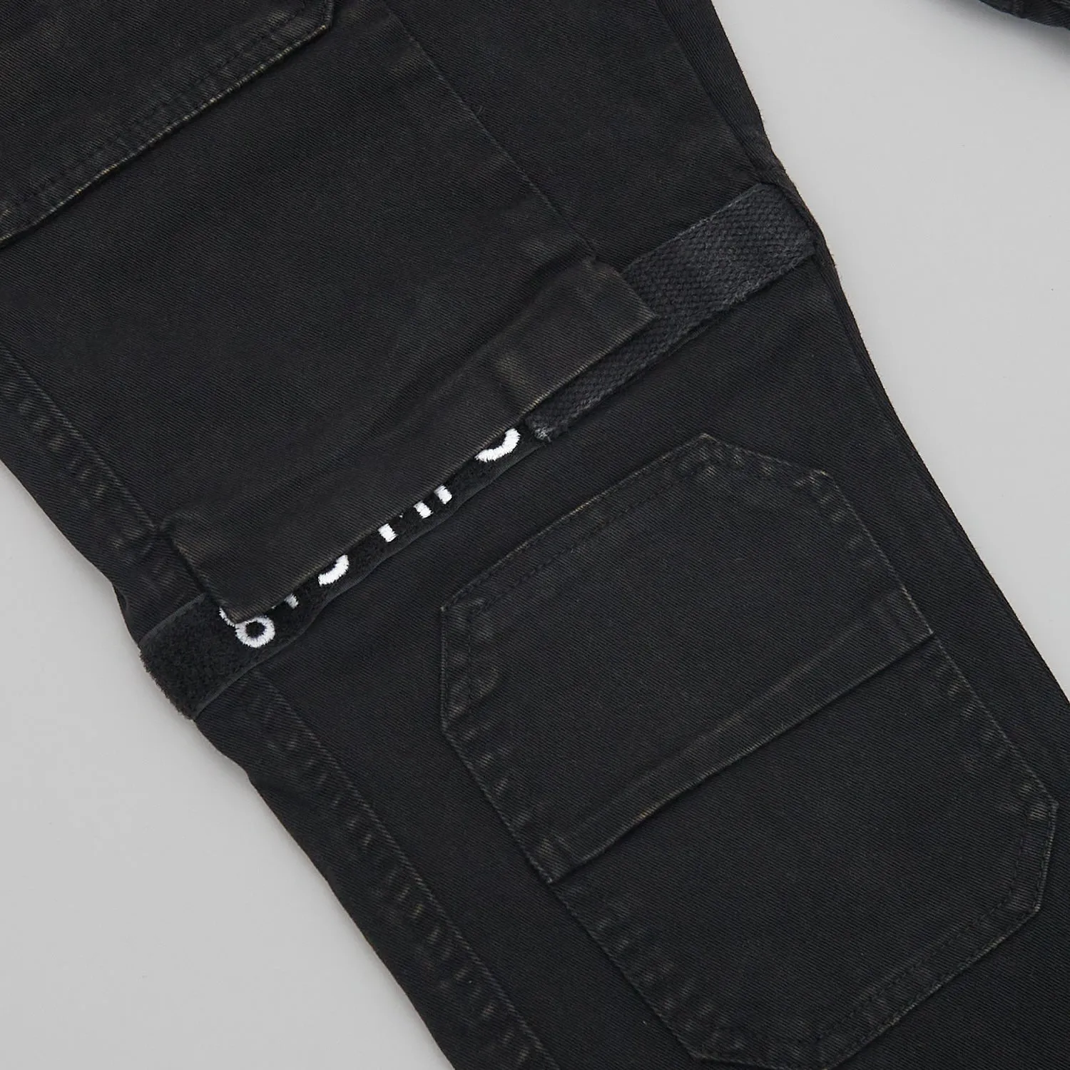 Strapped Up Vintage Washed Utility Pants Black