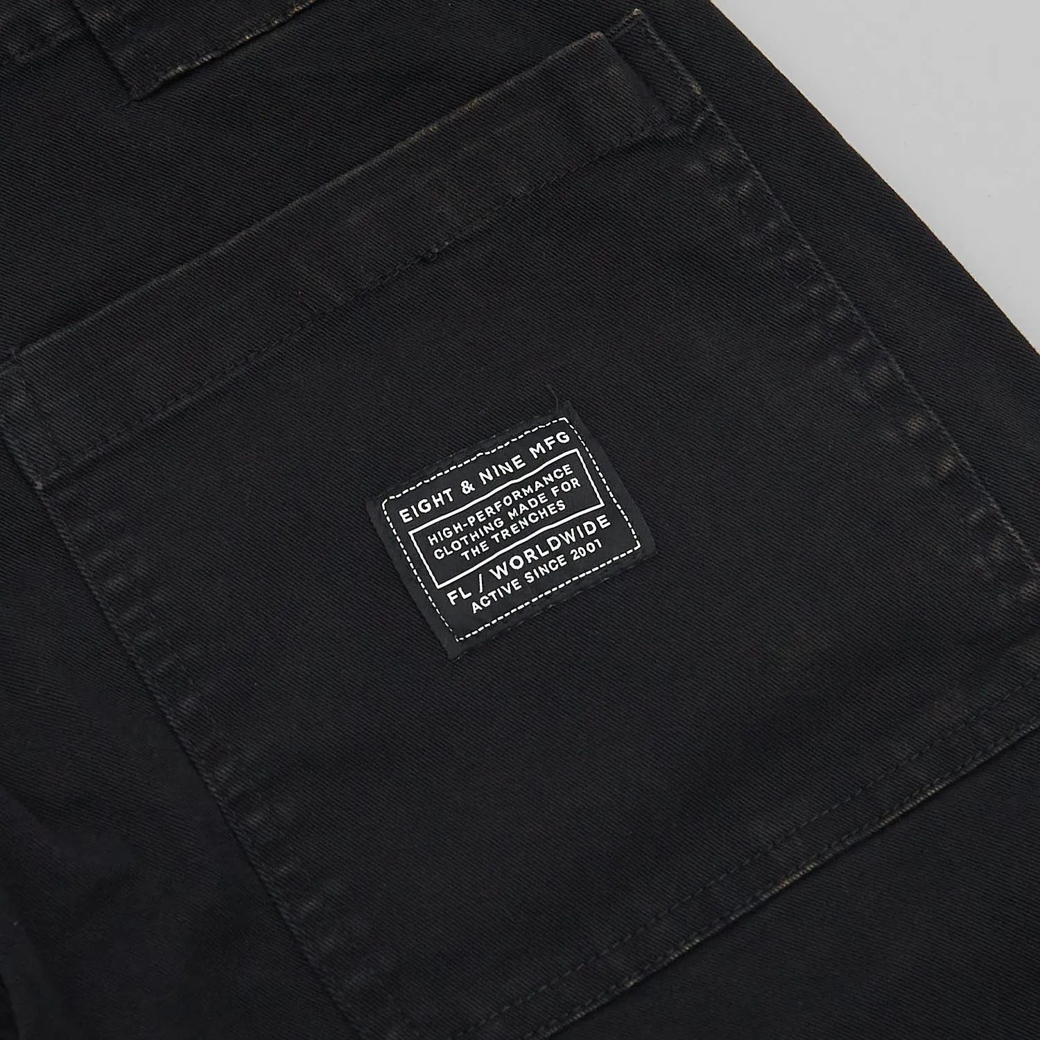 Strapped Up Vintage Washed Utility Pants Black