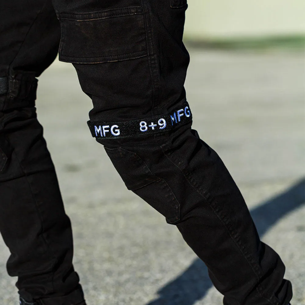 Strapped Up Vintage Washed Utility Pants Black