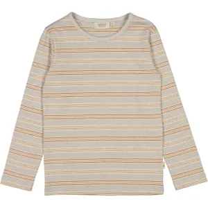 T-Shirt Striped LS - morning dove stripe