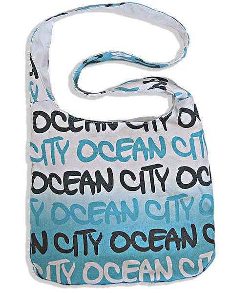 TBOC3 Robin Ruth Sling Tote Bag - FADE BLUE - Ocean City