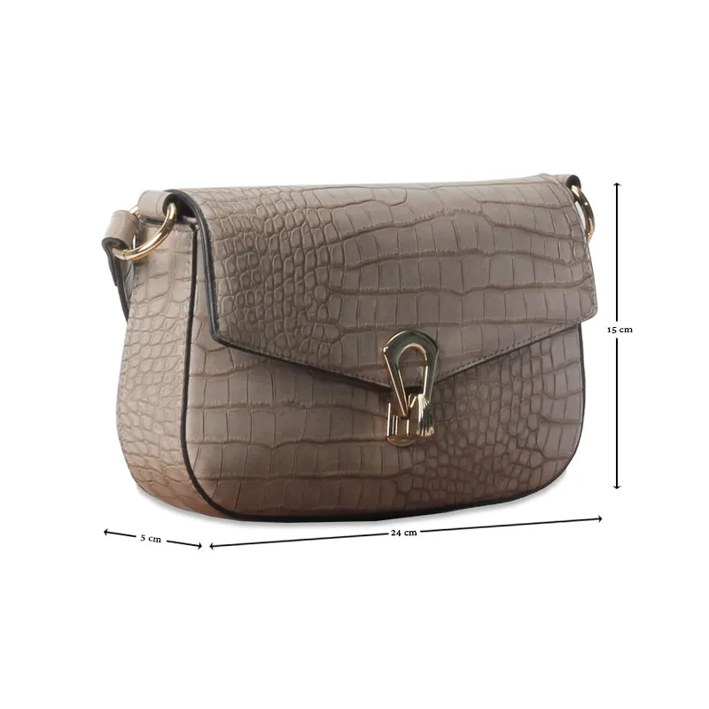 Textured Embossed Sling Bag