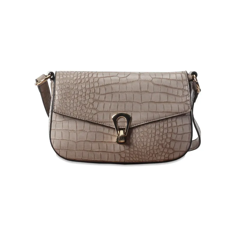 Textured Embossed Sling Bag