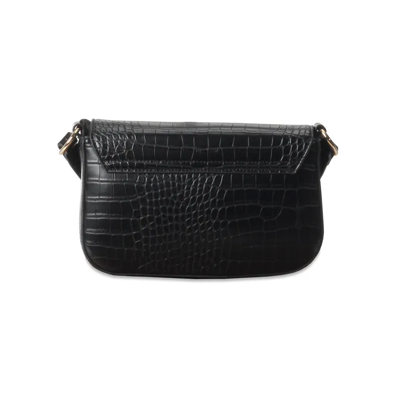 Textured Embossed Sling Bag